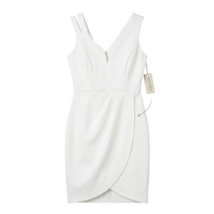 oxiuly Women's Wrap V Neck Bodycon Ruched Cocktail Party Dress Chic Church Wedding Club Pencil Dresses OX345, Small