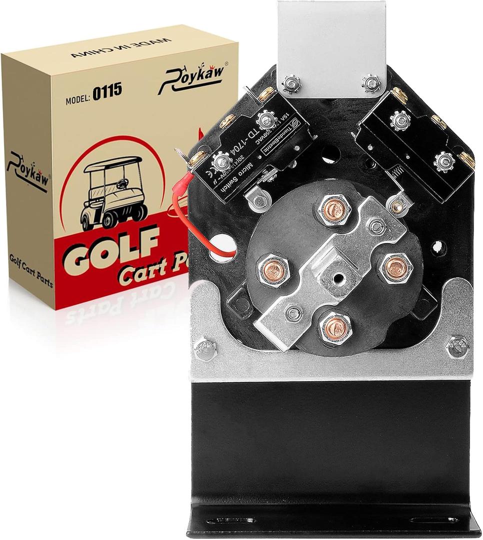 Roykaw Golf Cart Forward and Reverse Switch Assembly Compatible with EZGO Marathon 1989-1994 Golf Cart Models Replaces OEM # 25396-G2, 21744-G1, 25259-G2