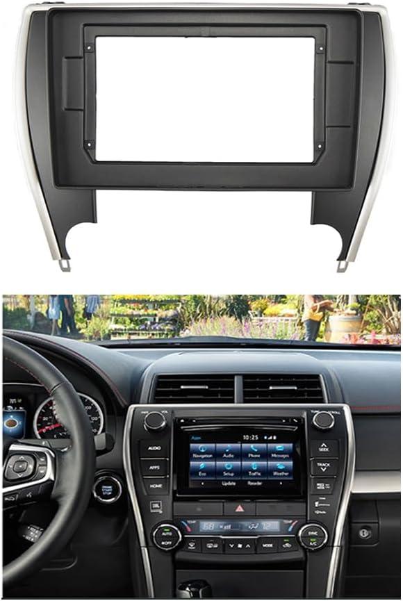 Auto Parts 2 Din Head Unit Car Radio Fit for Toyota Camry/Aurion 2015-2018 Stereo Audio Player Panel Kit Frame Bezel Faceplate Fashionable(Fascia,10.1 inch)