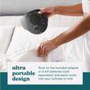 Homedics Sleep Better Portable Sound Machine, Night Light,12 Soothing Sounds Including White Noise, Rain, and Thunderstorm, Ultra-Portable Design, Auto-Off Timer, Ideal for Travel & Baby Sleep, Black