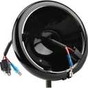 5.75" Headlight Housing Motorcycle 5 3/4 inch Round LED Headlight Bucket for Motorcycle Headlamp Mounting, Black