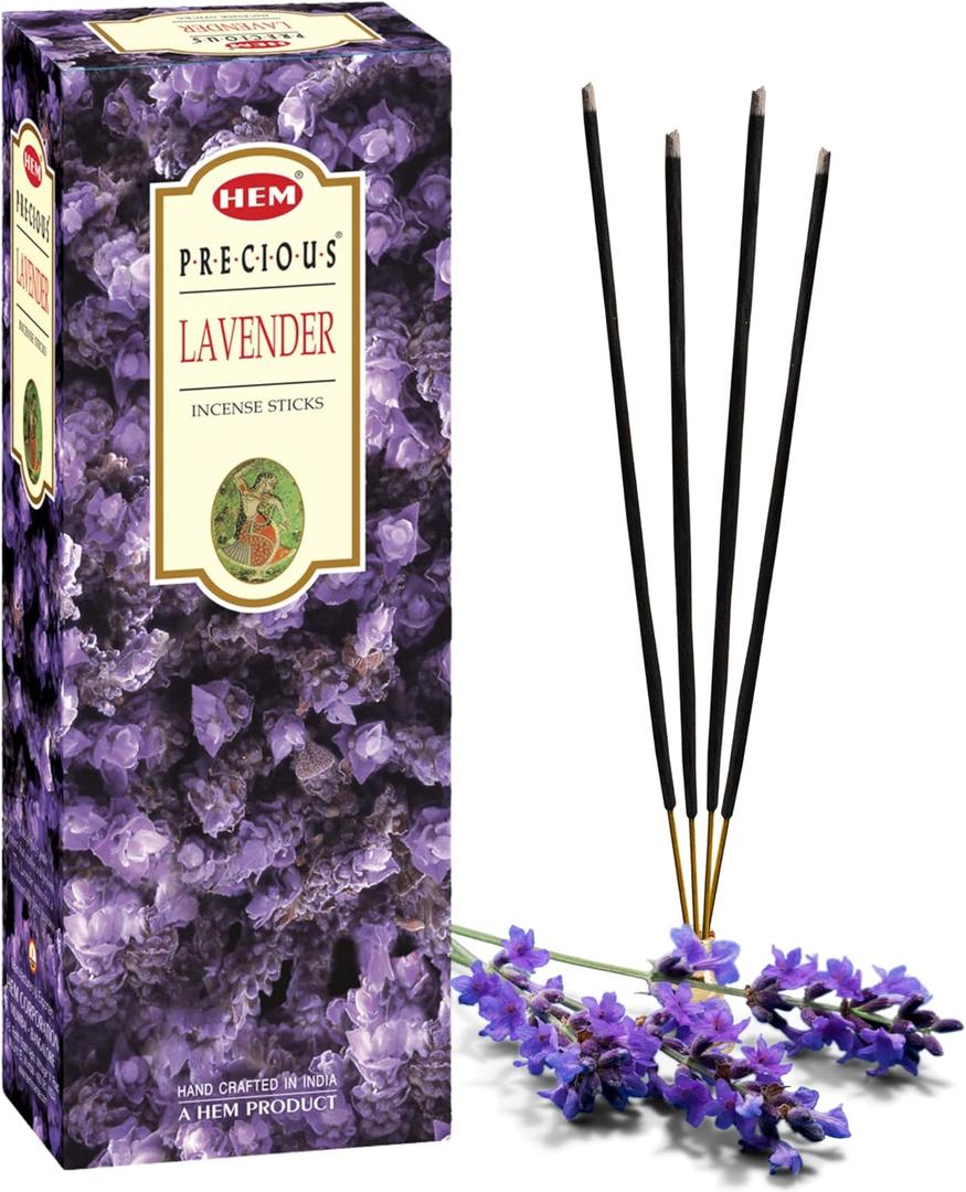 HEM Lavender Incense Sticks  Pack of 120 | Hand-Rolled in India | Soothing Floral Aroma for Relaxation, Stress Relief, Meditation, Yoga, Prayer & Home Fragrance