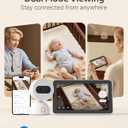 Simsky 7" UHD Touch Screen Baby Audio Monitor, Dual 4MP Cameras with Wall Mount, 6X Zoom & 32GB Local Storage, AI-Powered Cry Detection, Smart Tracking & Free Remote App Access