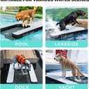 iLink-outer Inflatable Dog Water Ramp for Large Dog Floating Boat Ramp-Max Up to 220 Pounds Large Dogs-Inflatable Ramp for Boats, Docks, with Pump/Rope/Repair Kit -All PVC Anti-Slip Fabric