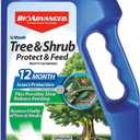 BioAdvanced 12 Month Tree and Shrub Protect and Feed, Granules, 4 lb, Insect Killer, Tree Fertilizer & Plant Food