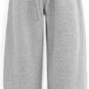 Aelfric Eden Mens Wide Leg Sweatpants Solid Arc Sweat Pants Open Bottom Casual Athletic Lounge Pants with Pockets (X-Large, Gray)
