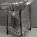 2 Tier Floor Standing Corner Shower Caddy Organizer Shelf with Hooks, Bathroom Shelves Stand Rack, Black