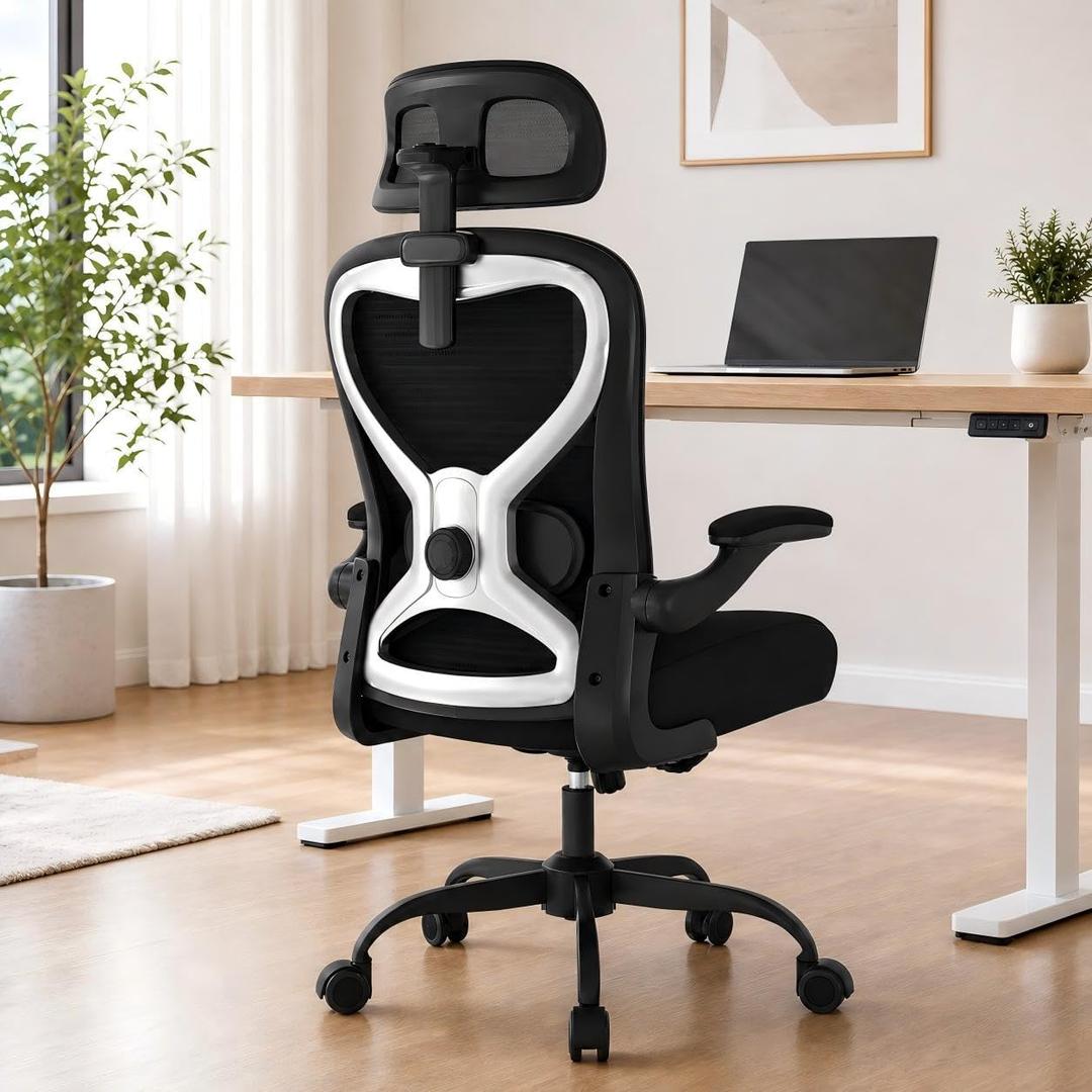 Ergonomic Office Chair for Long Hours and Back Pain, 3.5" Cushion, 330 LBS