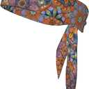 Sports Tie Headband Bandana Running Athletic Sweat Band Elastic Adjustable Sport Head Tie for Men Women Head Ties Ninja Tie Headbands Tennis Sweatbands Soccer Basketball Teams Running Head Band (Boho)