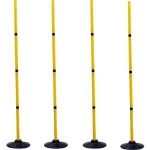 Soccer Training Agility Poles Agility Pole Accessory Soccer Pole Slalom PolesFootball Soccer Sport Speed Training Equipment with Rubber Base