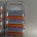 24 Pcs-Razor Blades Refills Compatible with Fusion 5 Blades,5-Layer Precision Anti Friction Manual Wet Shaving Blade Trimmer,Pivoting Head for Close and Comfortable Shave