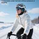 Winter Headbands for Women & Men, Reflective Fleece Ear Warmers, Non-Slip Sports Headbands for Running, Cycling, Skiing, Hiking and Daily Wear, Navy Blue (Blue)