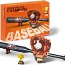 Baseball Building Set for Adults – Creative Sports Model with Bat, Glove, Ball & Trophy, Premium Construction Building Toy for Men & Teens, Unique Baseball Gift & Decorative Display Piece (1021 PCS)