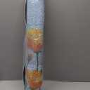 LUMI Spring Floral Door Mat, Low Profile Thin Mesh Doormats, Dirt Trapper Stylish Welcome Mats, Waterproof Outside Mat for Home Decor, 24"x35", Blue