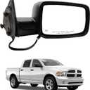 Dasbecan Passenger Side Mirror Compatible with 2014-2018 Ram 1500,2019-2022 Ram 1500 Classic Right Mirror With Heated Manual Folding Power Glass Replaces 68147862AQ CH1321354