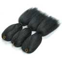 Kinky straight Bundles Crochet Vixen Hair 18inch 3 Pack Natural Black Hair Soft Locs for black women Hair Extension (1B, 18 inch)