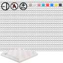 Arrowzoom 48 Pieces of 10x10x2 in Pyramid Pearl White Acoustic Home Studio Soundproof Treatment Accessories Foam Wall Panel Tiles SD1034 (Pearl White)