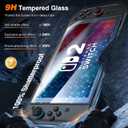 LK for Nintendo Switch 2 Screen Protector [2025 Verision] One-Pull Install &Auto-Dusting 0 Bubble, Switch 2 Screen Protector Tempered Glass, Anti-Scratch, Full Coverage HD Ultra, 2 Pack