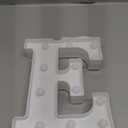 Pooqla LED Marquee Letter Lights, Warm White and Cool White Decorative Lighted Letters, Light Up Alphabet Letters for Boys Girls, Party, Wedding, Bar, Night Light, Birthday Decoration, Letter E