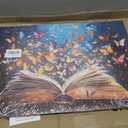 Colorful Butterfly Book Canvas Wall Art Butterfly Emerging From Book Picture Wall Decor Reading Enthusiasts Poster Print for Library Reading Room Bedroom Modern Reading Concept Home Decoration