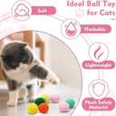 Cat Toy Launcher, 50PCS 1.2Inch Interactive Cat Balls, Active Exercise Toys for Indoor Multi-Colored Cats