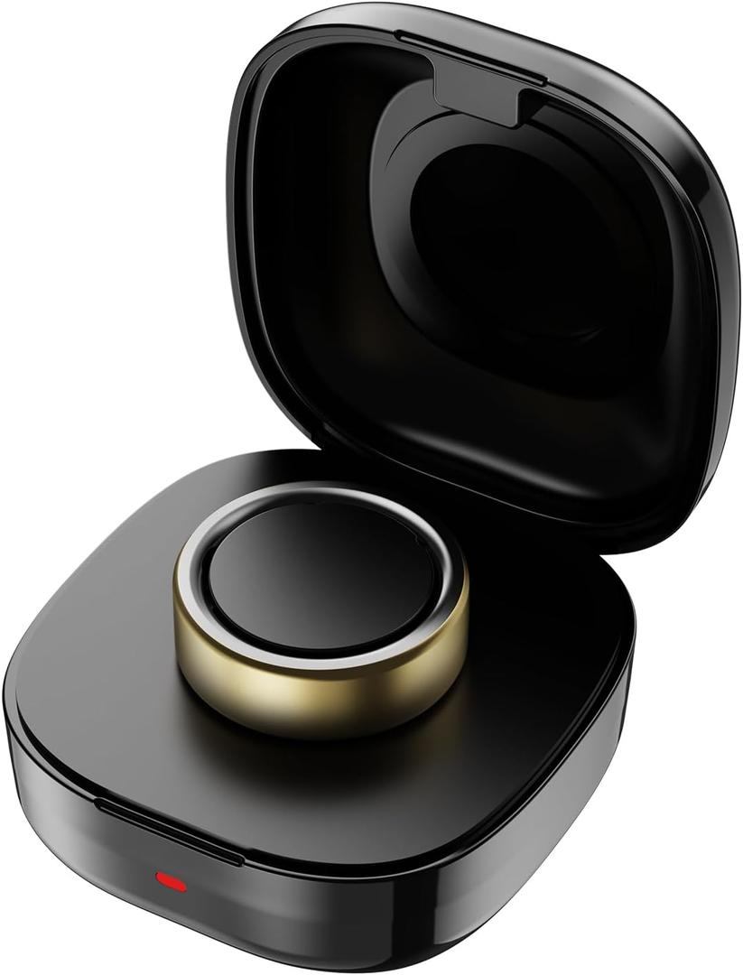 Compatible with Oura Ring Gen 4 Charger,Not for Oura Ring Gen 3, Portable Travel Charging Box for Smart Accessories (Black, Size 10)