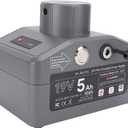 Portable Power Supply for Mini Antenna 19V 5Ah Battery Pack with Pipe Adapter for Camping Hiking Travel Outdoor Emergency (US Plug AC100-240V)