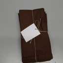 TARAN LIVING Thick Cotton Cloth Napkin Set Christmas Cloth Napkins Washable Dinner Pure Cotton Napkin Set Table Cloth Reusable Perfect and Home Decor - Brown, Set of 12, 18x18 Inch