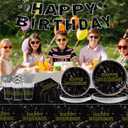 170 PCS Stars Birthday Party Decorations Space Party Pack for 24Guests Included Paper PlatesCupsNapkins Forks Forks Straws Banner Tablecloth Galaxy Universe Birthday Party SuppliesTableware