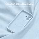 Magnetic for iPhone 16 Plus Case, Compatible with MagSafe, [Full Camera Protection][Screen Protector] Silicone Shockproof Protective Phone Case for iPhone 16 Plus 6.7", Light Blue
