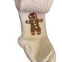 2 Knitted Gingerbread Stockings