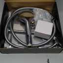 Shower Head Combo,10 Inch High Pressure Rain Shower Head with 11 in Adjustable Extension Arm and 5 Settings Handheld,Powerful Shower Spray Against Low Pressure Water with Long Hose (Chrome)