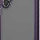 ZAGG Santa Cruz Samsung Galaxy S24+ Case - Ultra Slim, Clear Case with Color Accents, Graphene-Strengthened, Drop-Resistant, Grape Purple
