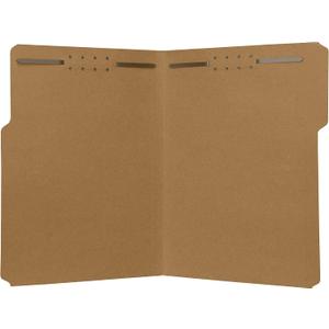 The File King Kraft File Folder with Dual 2" Fasteners | Letter Size - Box of 50 | 1/3 Top Tab | Heavyweight Filing Solution for Patient Charts, Legal Documents, Records | Made in USA
