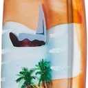 2 x Funny Hanging Christmas Ornaments 2025 - Surfboard Handcrafted Glass Blown Tree Decorations, 3D Premium Decorative Waterproof Holiday Decor for Xmas Home Outdoor Window Gifts