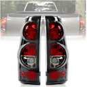 ECOTRIC Tail Lights Compatible with 1999-2006 Chevy Silverado 1500 2500 3500 Classic 1999-2003 GMC Sierra 1500 2500 3500 Pair Taillight Brake Signal Lamp Clear Lens