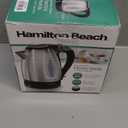 Hamilton Beach Electric Tea Kettle, Water Boiler & Heater, 1.7 Liter, Cordless Serving, 1500 Watts for Fast Boiling, Auto-Shutoff and Boil-Dry Protection, Stainless Steel (40880)
