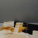 KAIOUS Black and Gold Pillow Covers, Black Gold Beige Decorative Throw Pillow Covers for Couch Sofa Bed Living Room Bedroom 18x18 Inches Set of 2