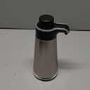 BYUNER Soap Dispenser for Bathroom & Kitchen, 15 fl oz Refillable Soap Dispenser, Brushed Silver Metal Look Countertop Soap Dispenser, Rust-Free Hand Soap & Dish Soap Dispenser