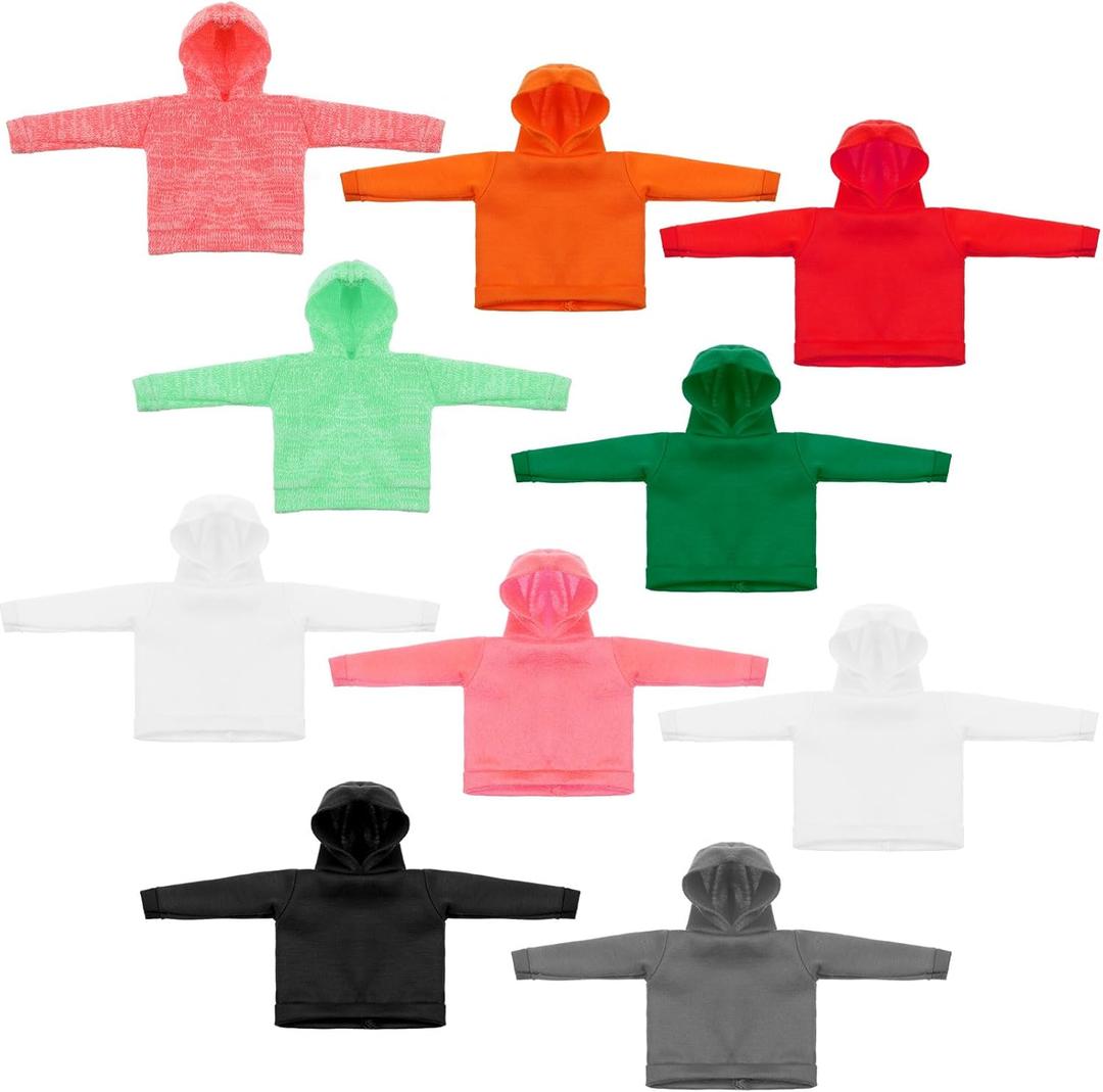 Bencailor 10 Pieces Winter Doll Clothes Set Accessories Winter Door Outfits Knitted Clothing Sweater for Accessories (18 Inch Doll)