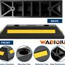 2 Pack 21.7inch Heavy Duty Rubber Parking Stopper for Garage