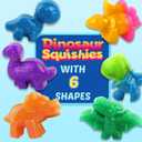 Make Your Own Dinosaur Squishies Toys6 Dinosaur Characters Making kitGlow-in-The-Dark Science Activity kit, Silicone Taba Squishies Craft KitSqueeze Gift Set for Boys and Girls Ages 6-12