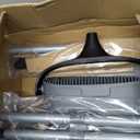 MR.SIGA Broom and Dustpan Set with Adjustable Long Handle, Upright Combo for Floor, Cleaning Lobby, Gray