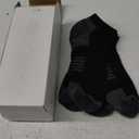 COOVAN 10 Pairs Mens Low Cut Socks Men 10 Pack Comfort Cushion Casual Socks (Large-X-Large, Black)