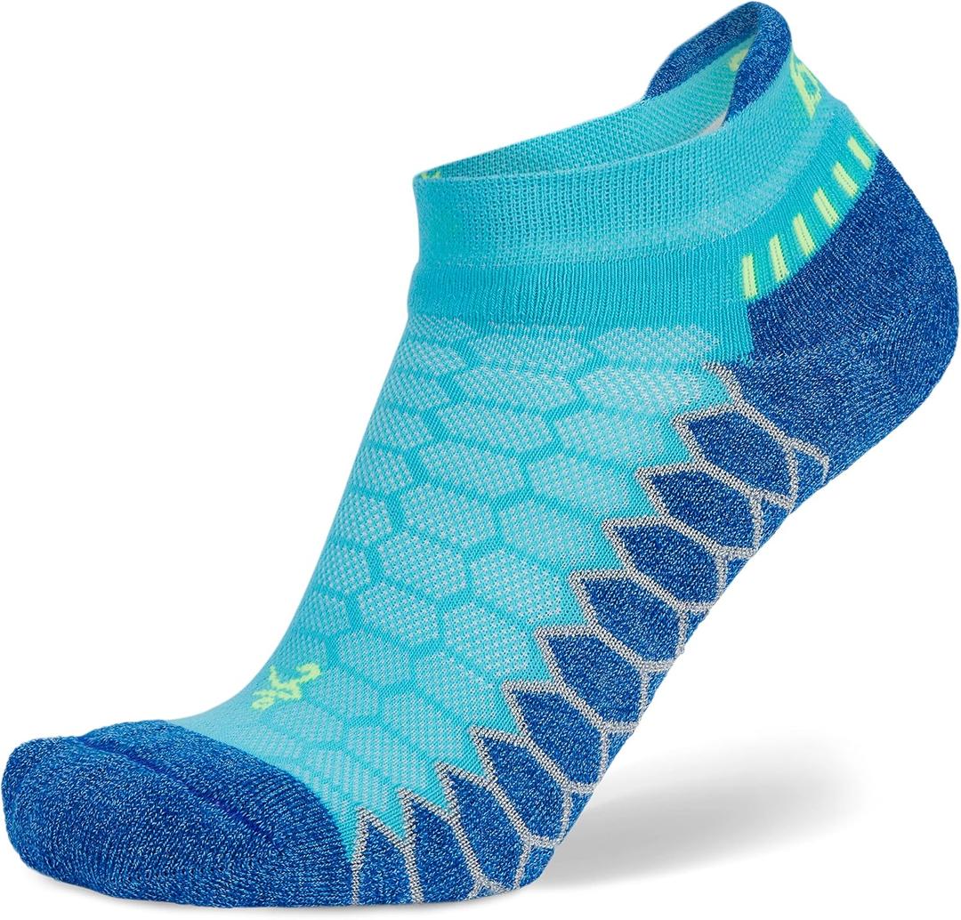 Balega Silver Compression Fit Performance No Show Athletic Running Socks for Men and Women (1 Pair), Size Medium