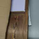 MyGift Rustic Dark Brown Wood Wall-Mounted Chalkboard with Cork Board, Mail Sorter, & Key Hooks
