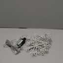 Kingdder Christmas Snowflakes Lights, Snowflakes Curtain Lights 16.4 ft/ 5 m 325 LED Window String Decoration for Christmas Party Home Bedroom Indoor Outdoor Garden(Warm White)