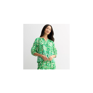 Women's Farmers Market 3/4-Sleeve Woven Top Medium