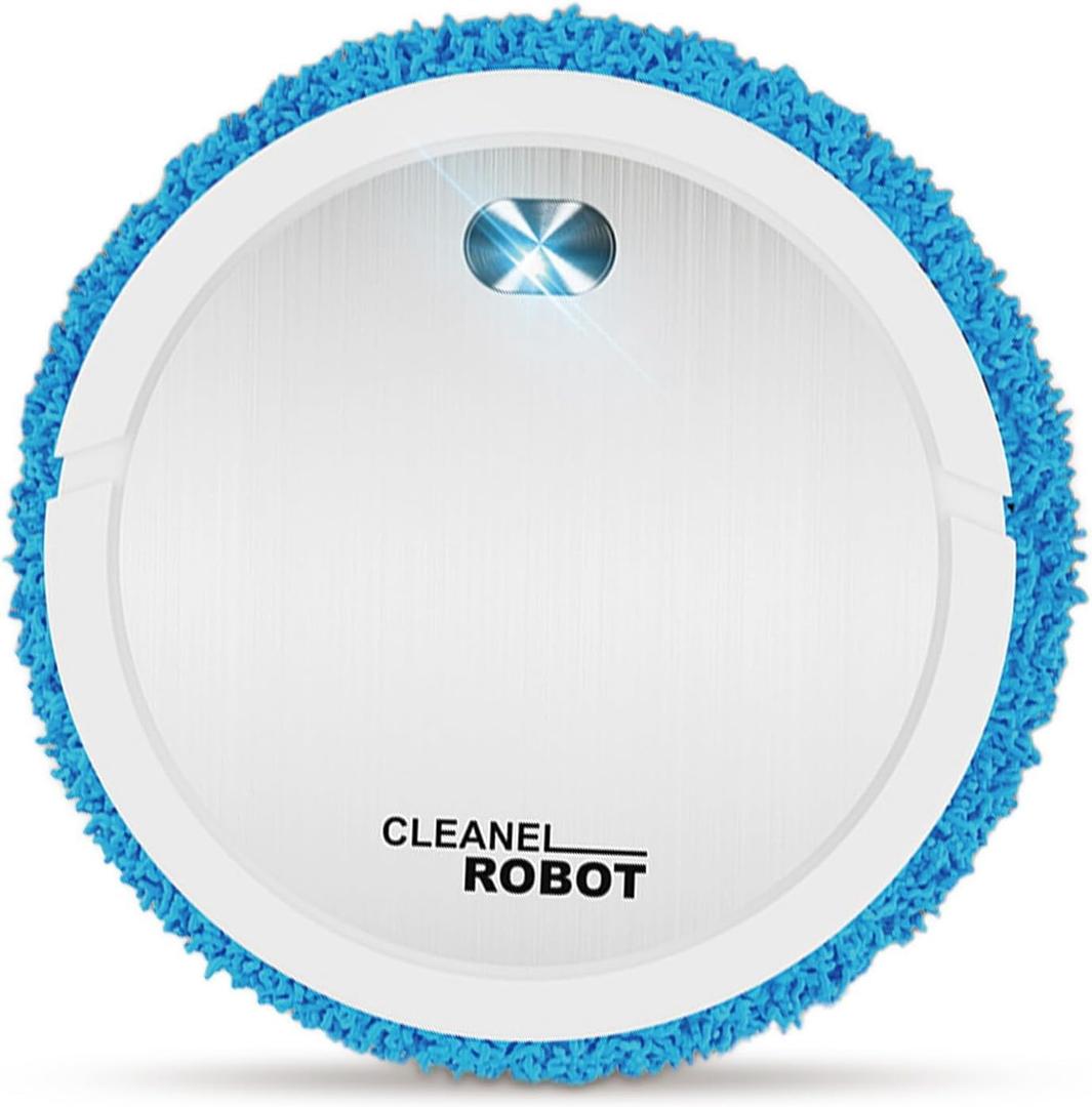 Robot mop, 2-in-1 Robot for Mopping and Sweeping, Advanced Obstacle Avoidance Technology, Ultra-Thin Design Robot mop, Suitable for pet Hair, Hard Floors, and Carpets (White)-sdj