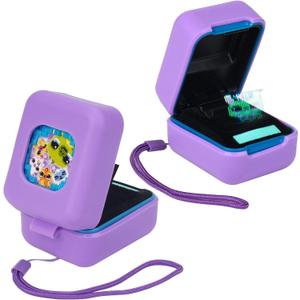 MGZNMTY Silicone Case for Bitzee Magicals Interactive Toy Digital Pet and Case, Protective Skin Cover for New Bitsy Electronic Virtual Pet (Purple)